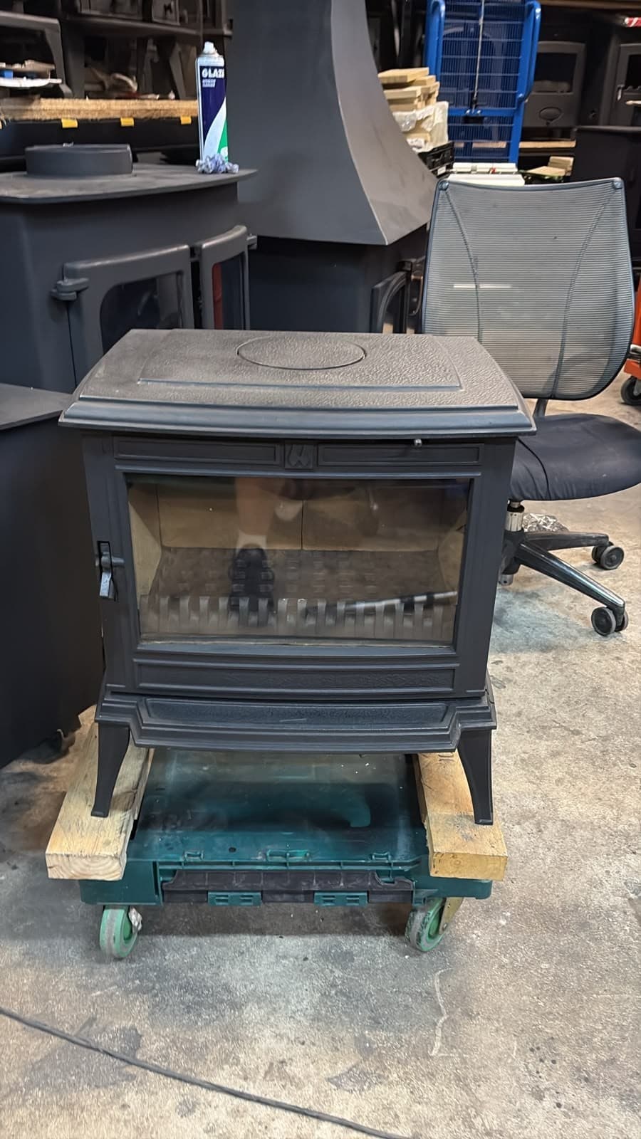 FRANCO BELGE MULTIFUEL 10KW STOVE BLACK, Multifuel, (log,wood+burner), ๐๐ โ view 3