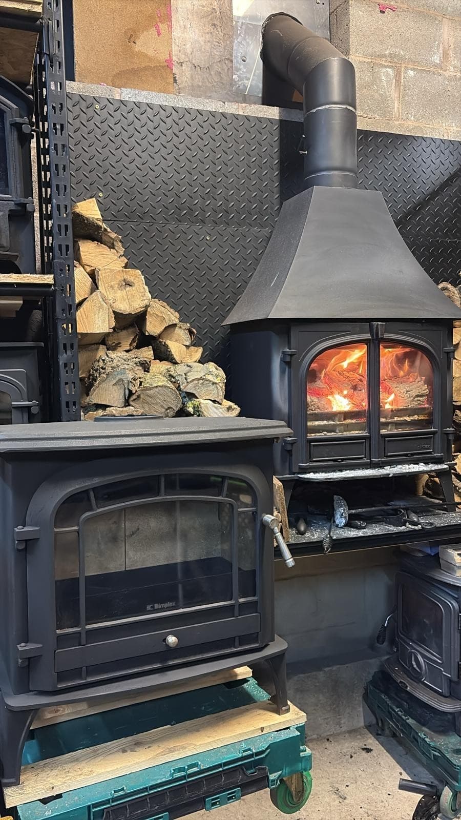 Dimplex Langbrook 5KW MultiFuel Stove logburner CAST IRON EX DISPLAY LIGHT USAGE — view 5