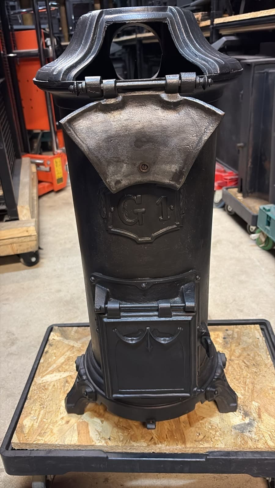VINTAGE CAST IRON LOG BURNER WOOD BURNING STOVE 5KW MULTIFUEL — view 4