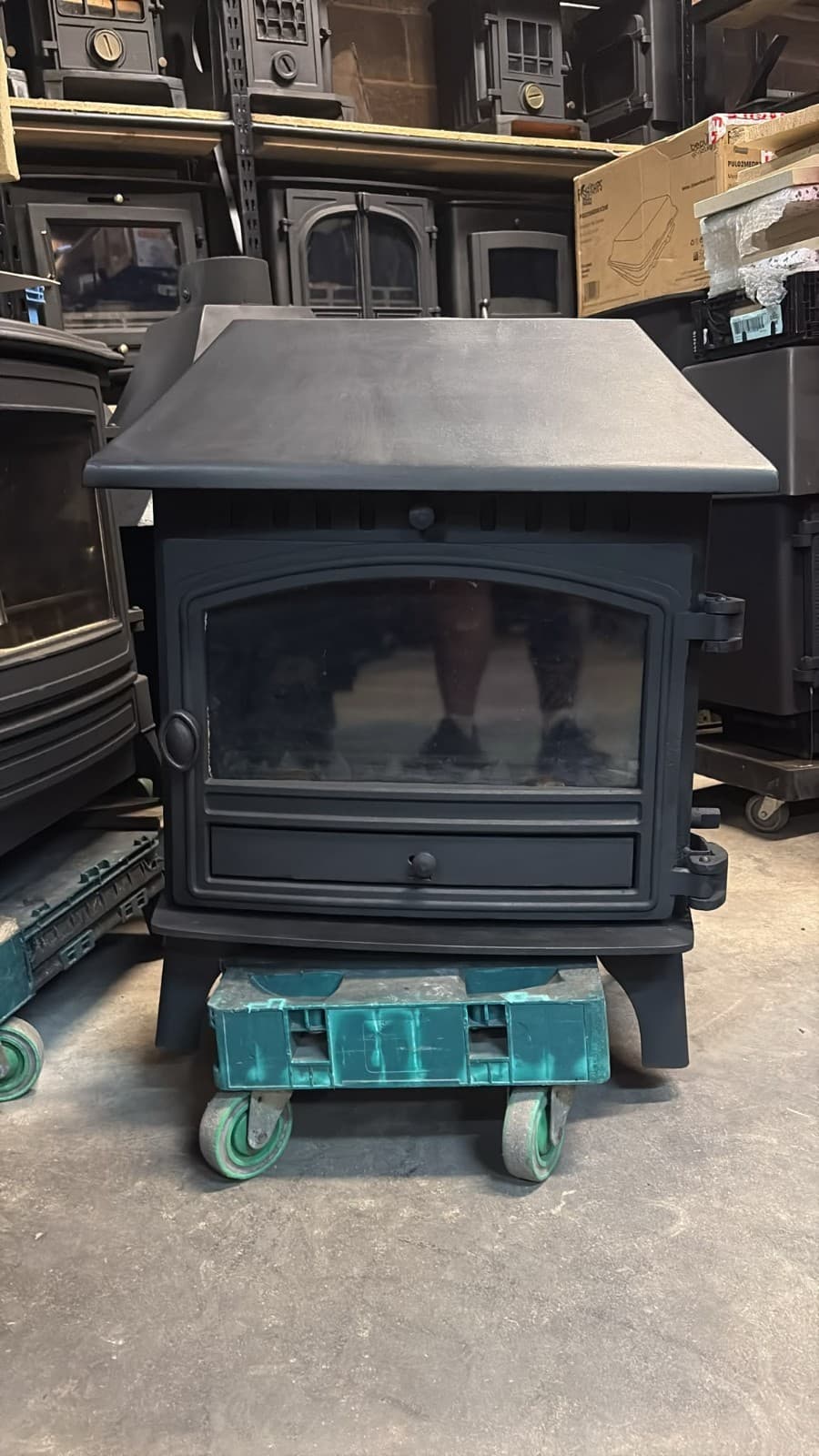 Hunter Herald 8 Stove 8kw, BOILER, MULTIFUEL, COAL (log,wood+burner), 🚚🚚 — view 2