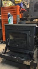 CAST IRON STOVE 11-12Kw, MULTIFUEL,COAL(log,wood+burner) GOOD QUALITY