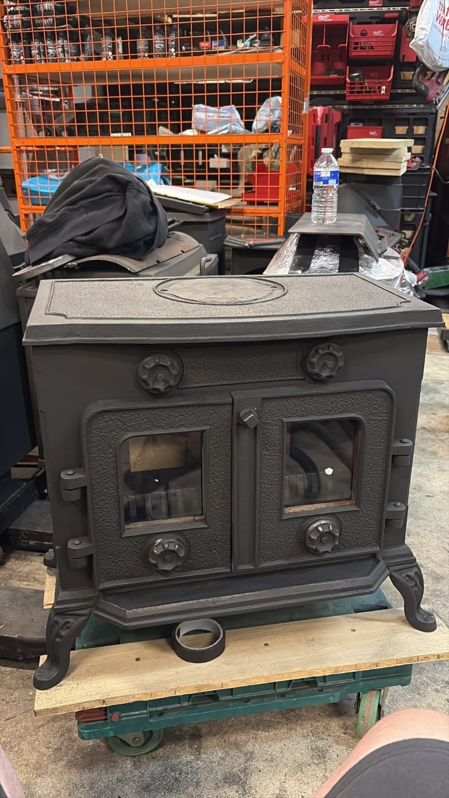 Classic Vintage Cast Iron STOVE 10KW MULTIFUEL, (log,wood+burner) ๐๐ โ view 4