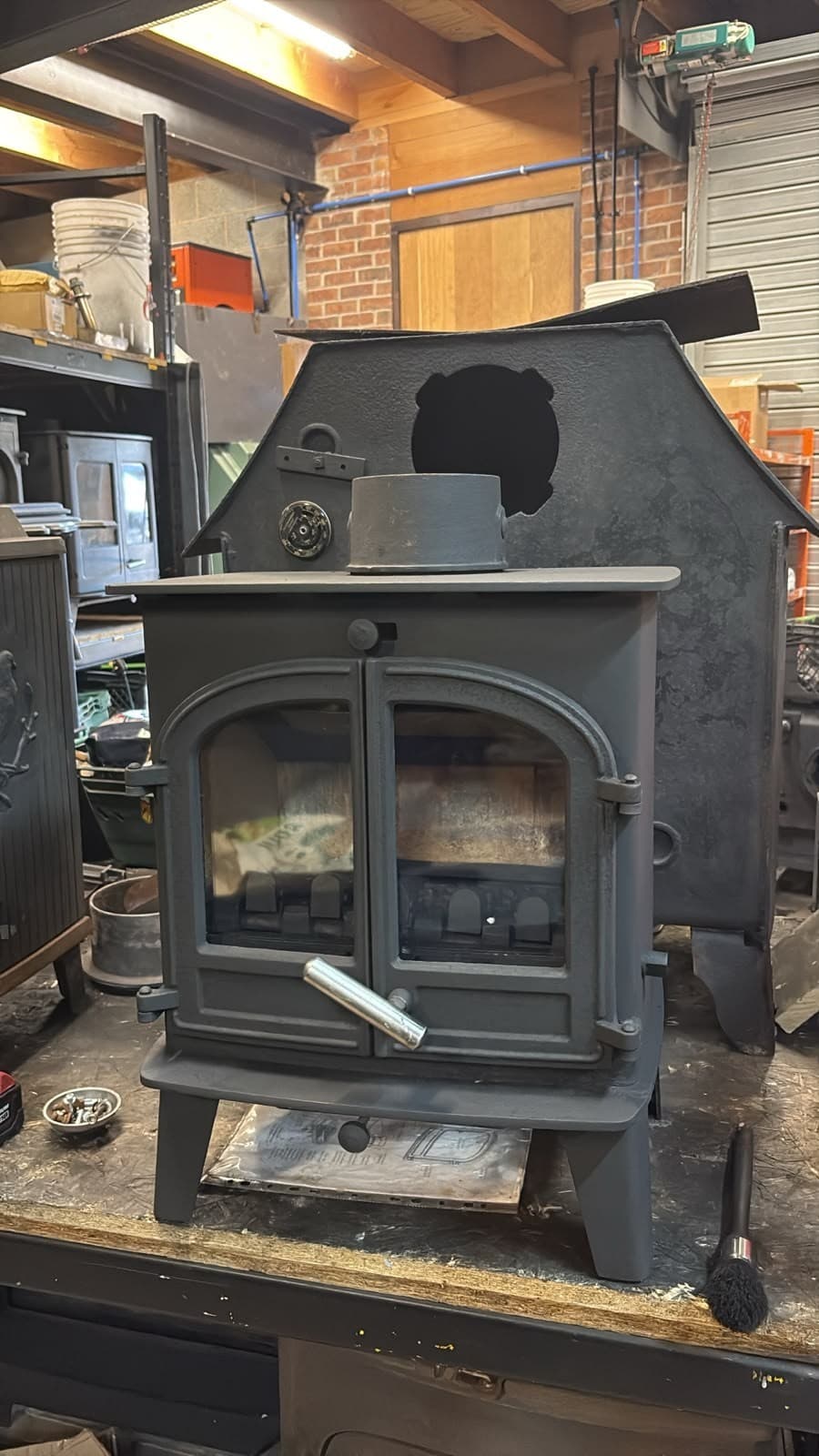 Hunter Cleanburn Lovenholm Stove, MULTIFUEL, (log,wood+burner), DEFRA, eco stove — view 3