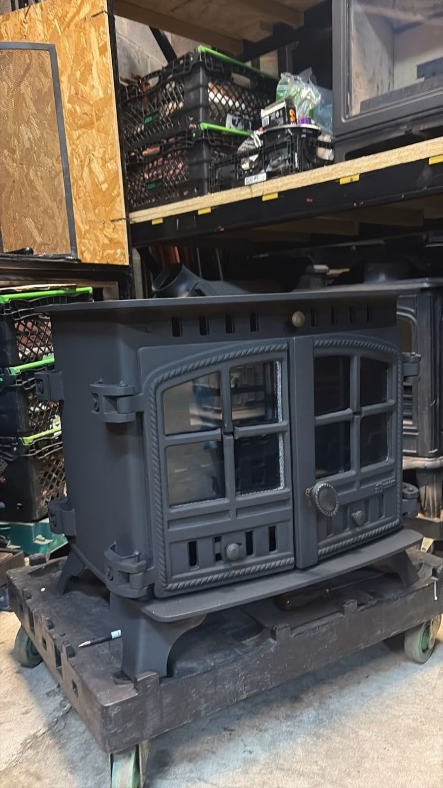 Hunter Herald 8 Stove, DOUBLE SIDED/FRONTED MULTIFUEL,COAL (log,wood+burner) 5