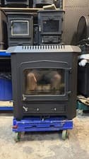 WOODWARM FIREVIEW Inset Stove 5Kw, Multifuel DELIVERY LOGBURNER WOODBURNER