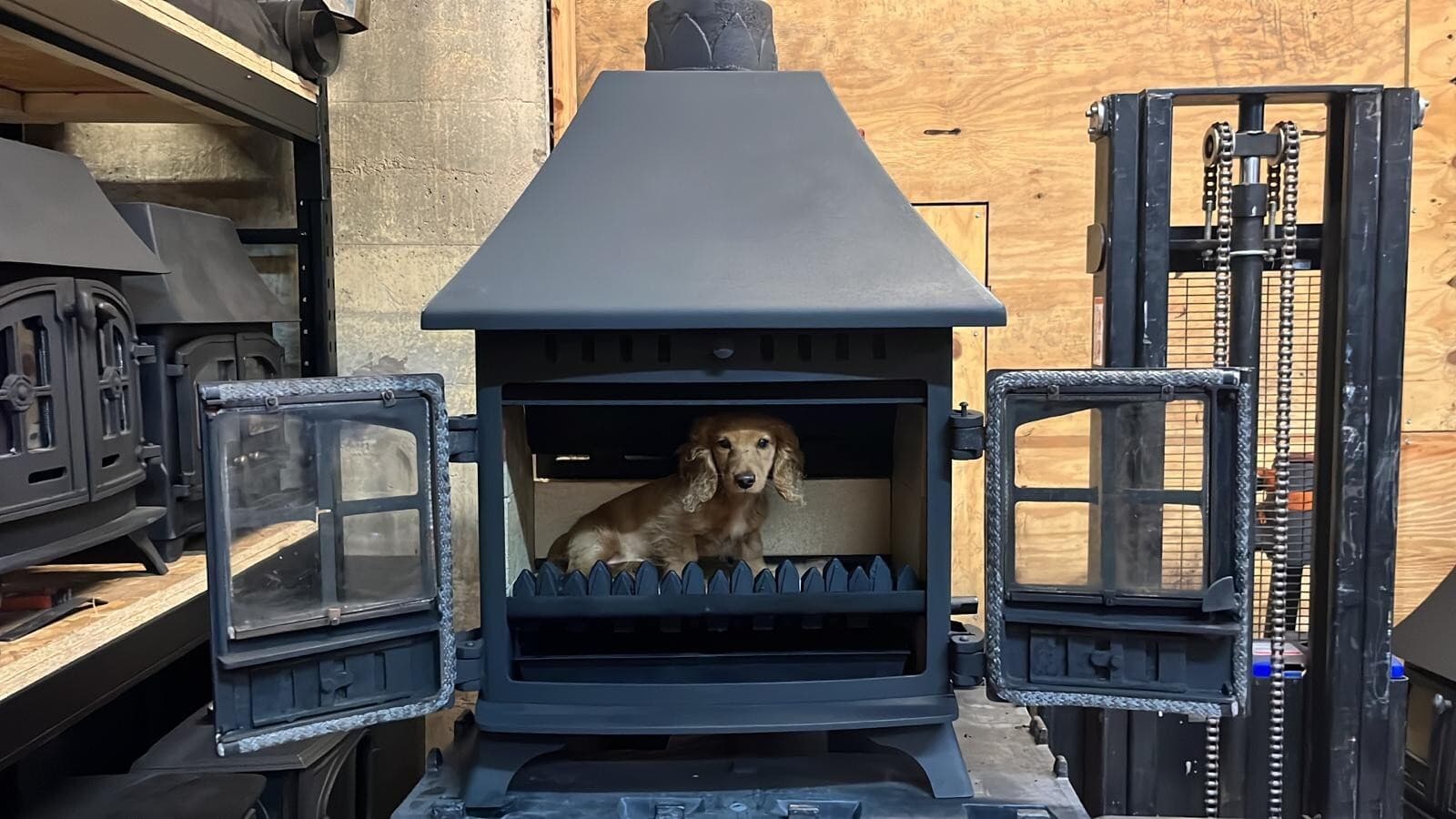 Hunter Herald 8 Stove 8kw, MULTIFUEL, (log,wood+burner), CANOPY STOVEπππ