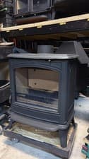 FRANCO BELGE SAVOY MK2 8KW STOVE BLACK, Multifuel, (log,wood+burner), 🚚🚚