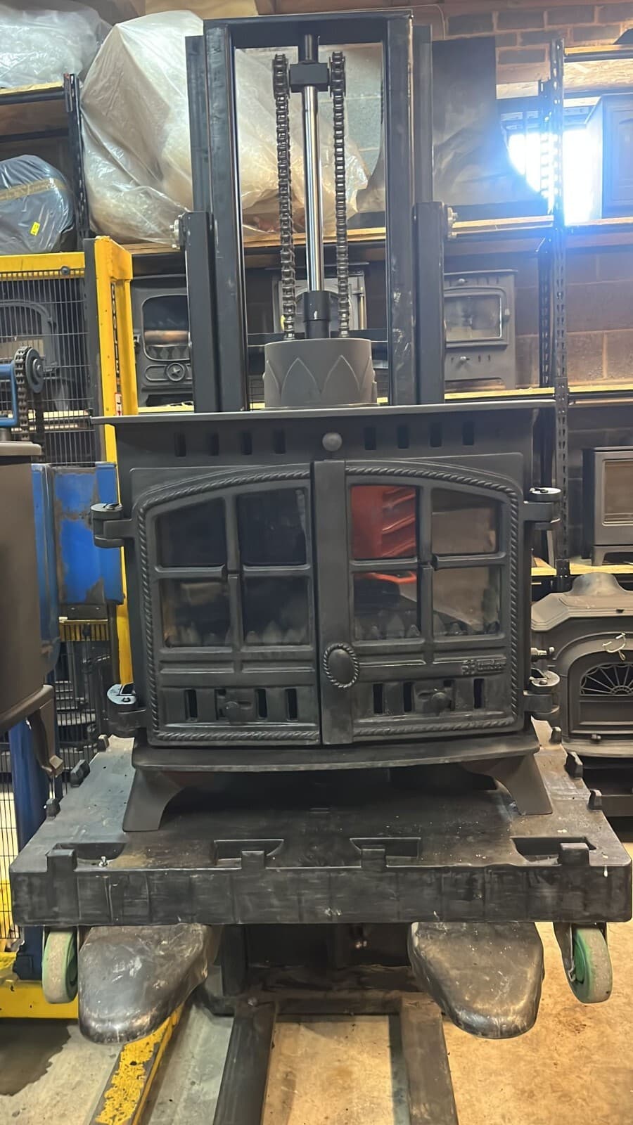 Hunter Herald 8 Stove Mk1 8-10kw, MULTIFUEL, (log,wood+burner), DEFRA, ๐๐