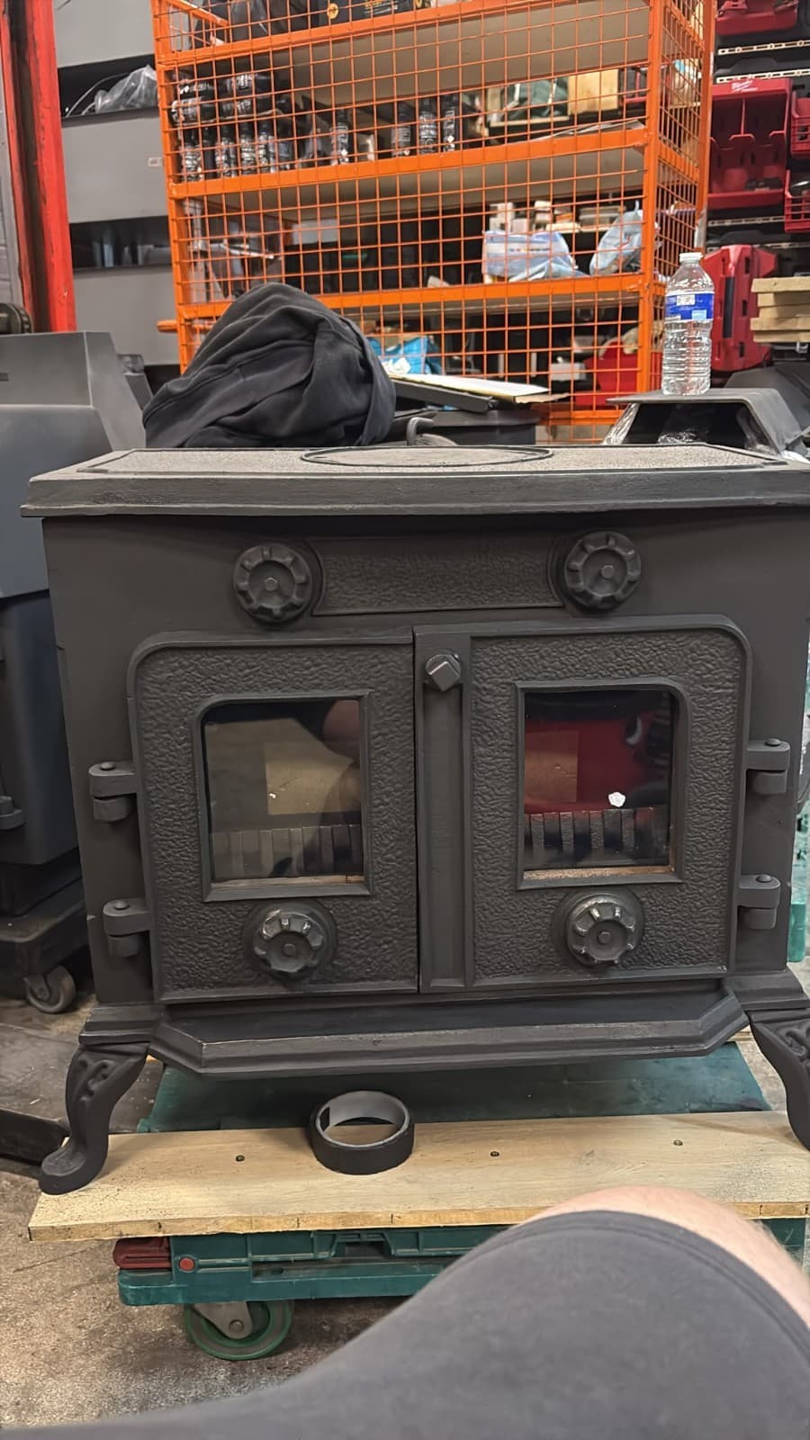 Classic Vintage Cast Iron STOVE 10KW MULTIFUEL, (log,wood+burner) ๐๐ โ view 2