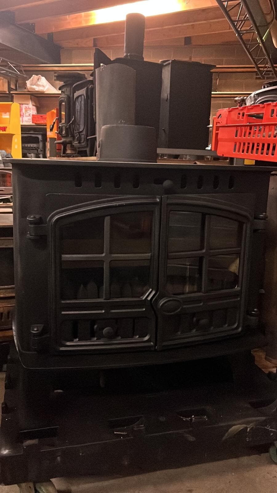 Hunter Herald 14 BOILER Stove, 14KW, MULTIFUEL, (log,wood+burner) BOILER 🚚🚚 — view 3