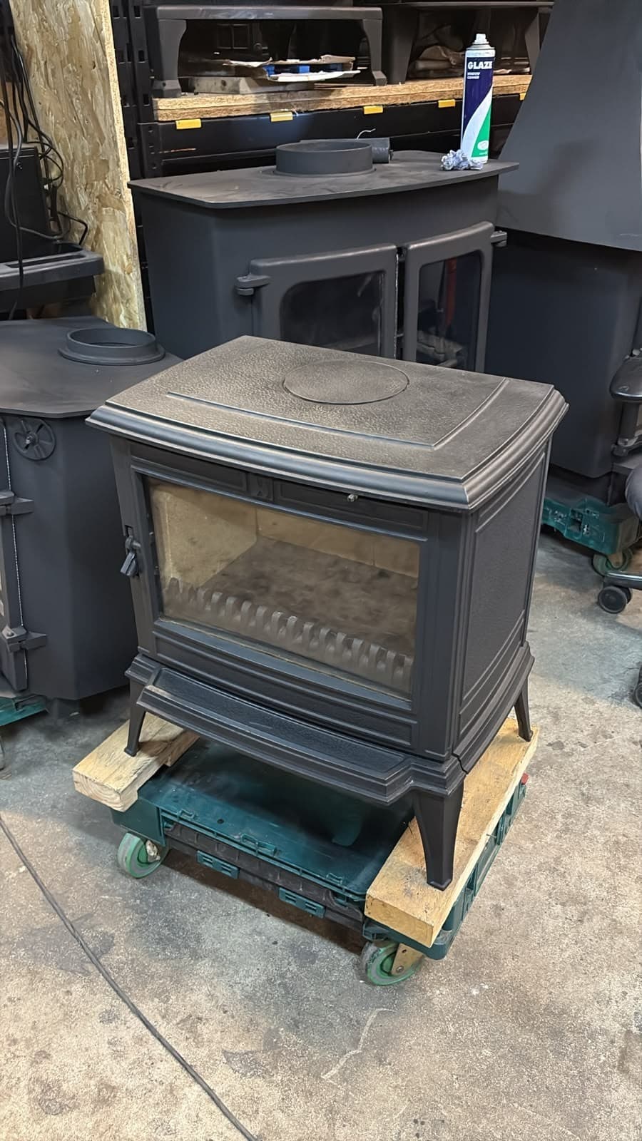 FRANCO BELGE MULTIFUEL 10KW STOVE BLACK, Multifuel, (log,wood+burner), ๐๐ โ view 2