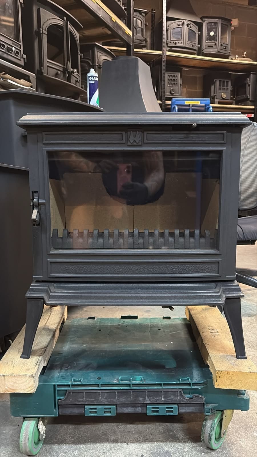 FRANCO BELGE MULTIFUEL 10KW STOVE BLACK, Multifuel, (log,wood+burner), ๐๐ โ view 4