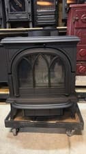 🔥 RESTORED “STOVAX HUNTINGDON 25” 5KW Multifuel DEFRA stove Wood Log Burner 🔥