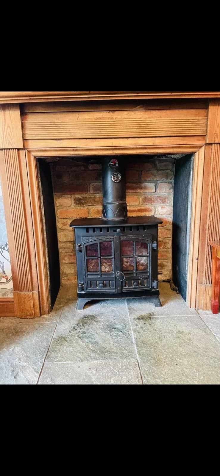 Hunter Herald 6 Stove 6kw, MULTIFUEL, (log,wood+burner), DEFRA, ๐๐๐
