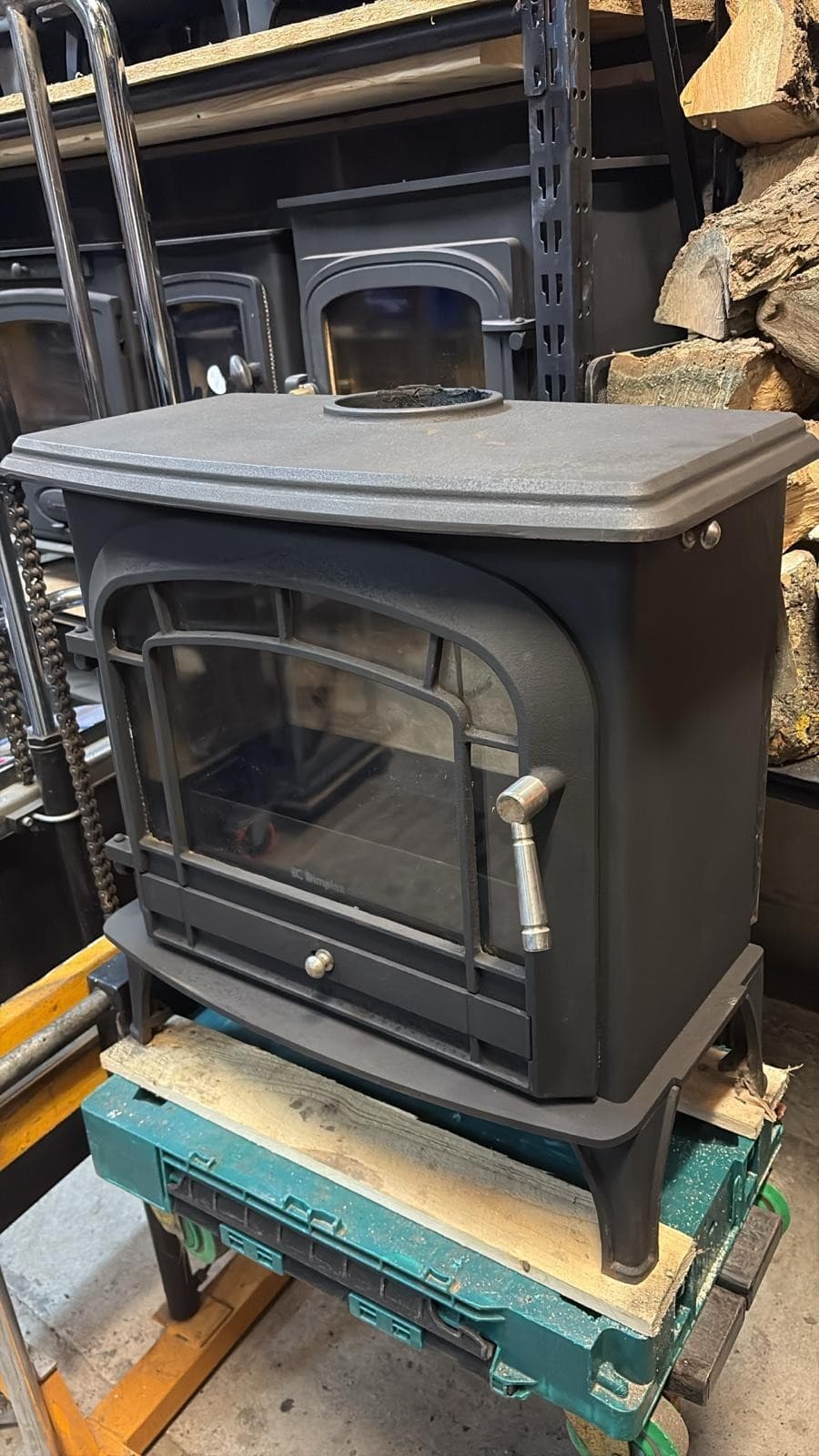 Dimplex Langbrook 5KW MultiFuel Stove logburner CAST IRON EX DISPLAY LIGHT USAGE — view 3