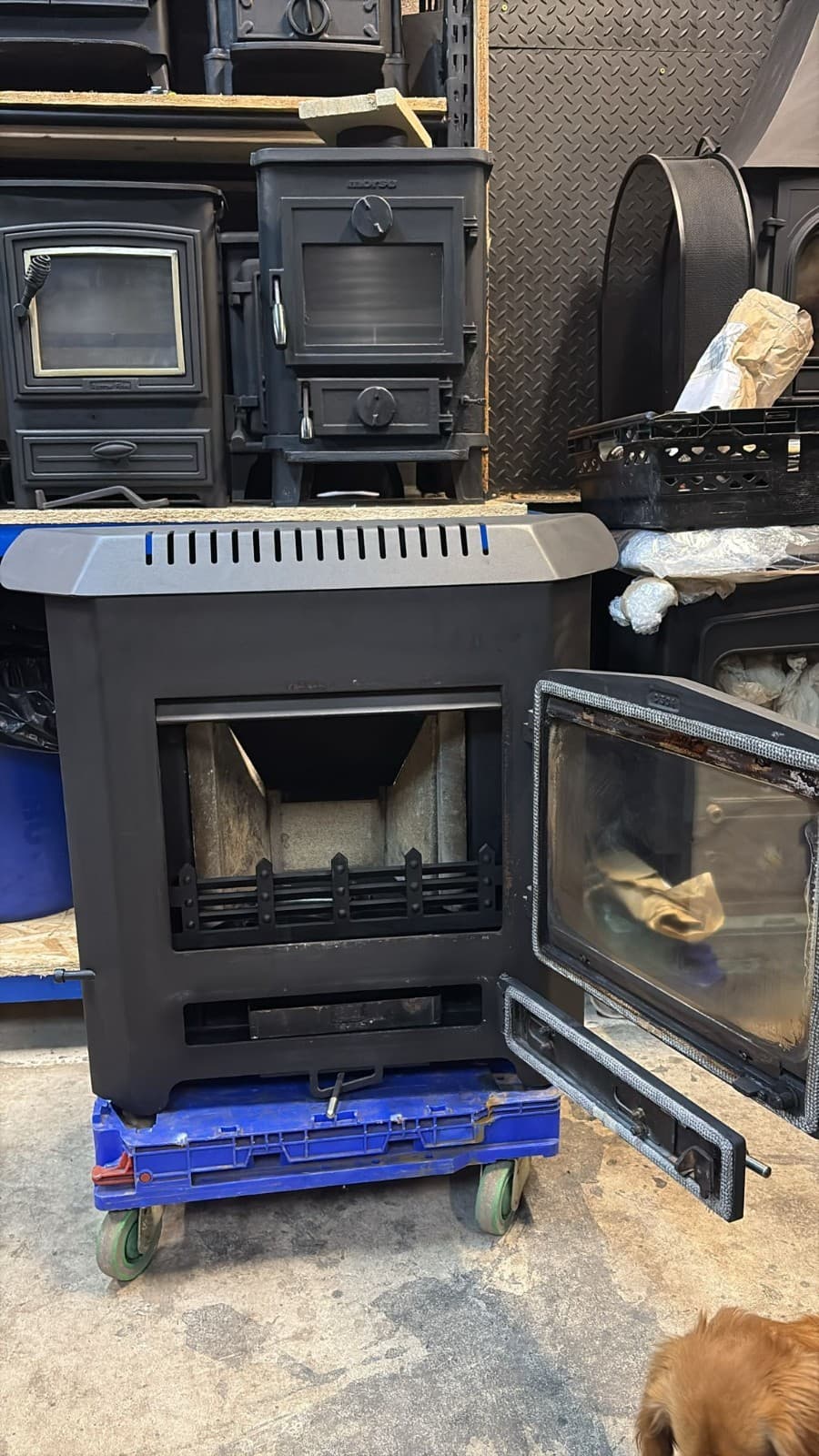 WOODWARM FIREVIEW Inset Stove 5Kw, Multifuel DELIVERY LOGBURNER WOODBURNER 5