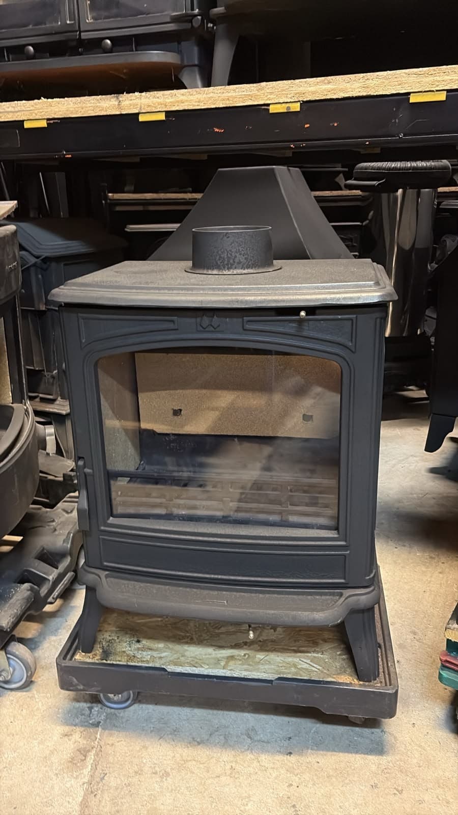 FRANCO BELGE SAVOY MK2 8KW STOVE BLACK, Multifuel, (log,wood+burner), 🚚🚚 — view 3