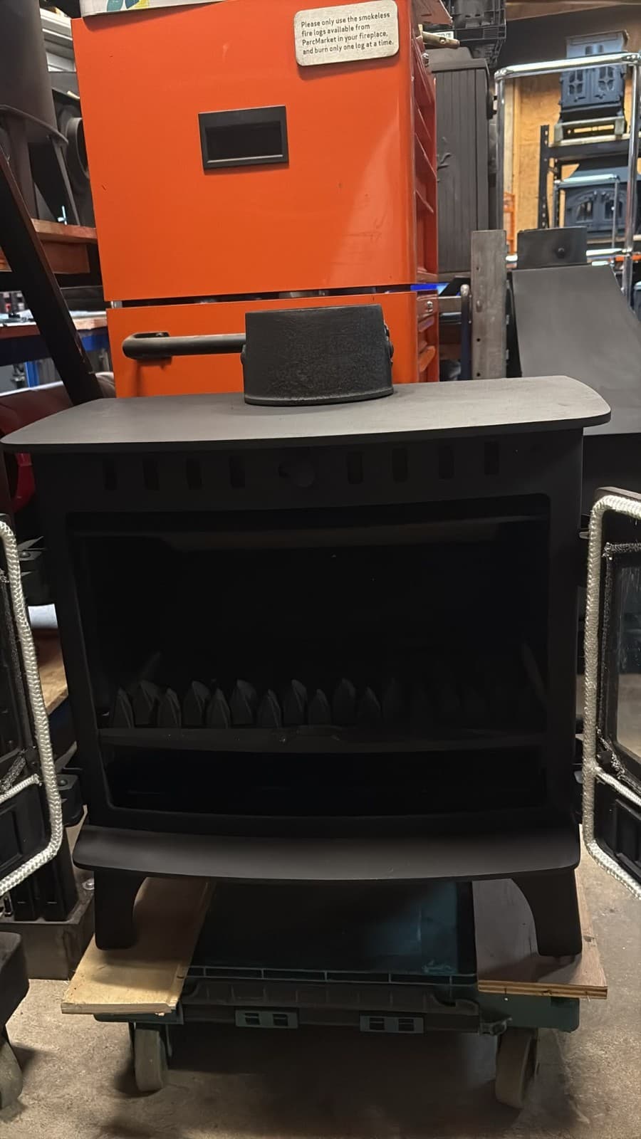 Hunter Herald 8 Stove 8kw, BOILER, MULTIFUEL, COAL (log,wood+burner), 🚚🚚 — view 2
