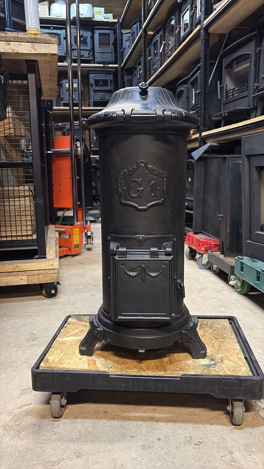 VINTAGE CAST IRON LOG BURNER WOOD BURNING STOVE 5KW MULTIFUEL — view 3
