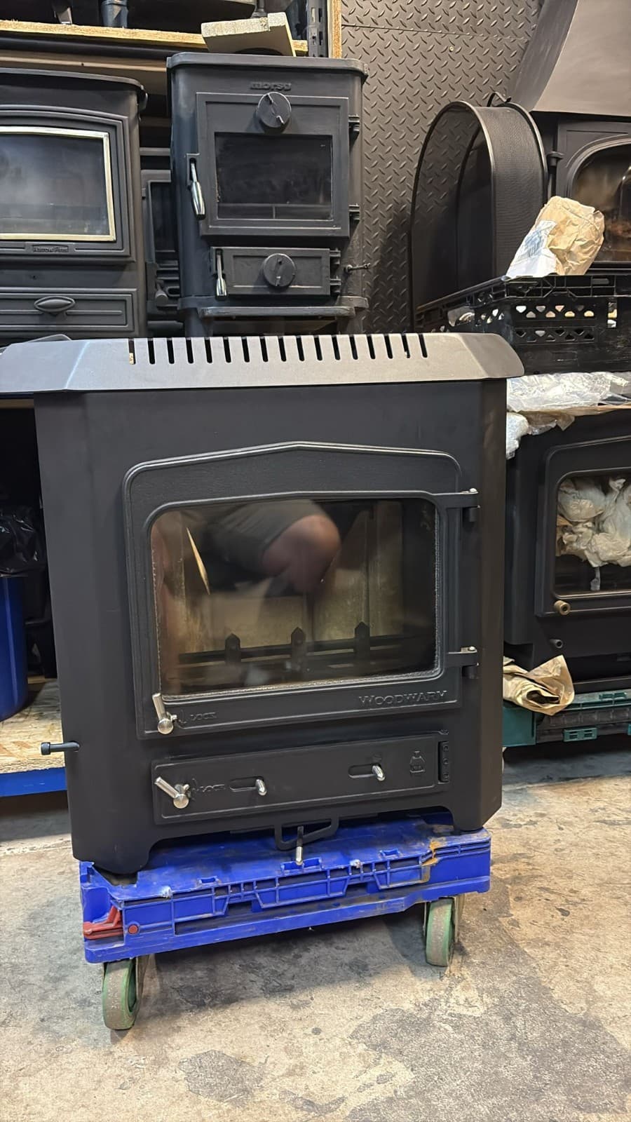WOODWARM FIREVIEW Inset Stove 5Kw, Multifuel DELIVERY LOGBURNER WOODBURNER 2