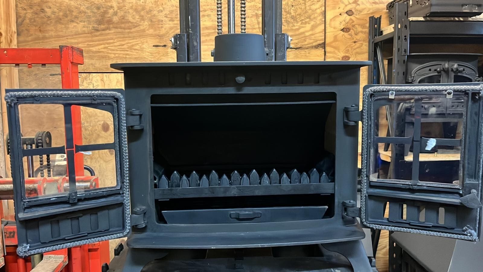 Hunter Herald 14 BOILER Stove, 14KW, MULTIFUEL, (log,wood+burner) BOILER 🚚🚚 — view 2