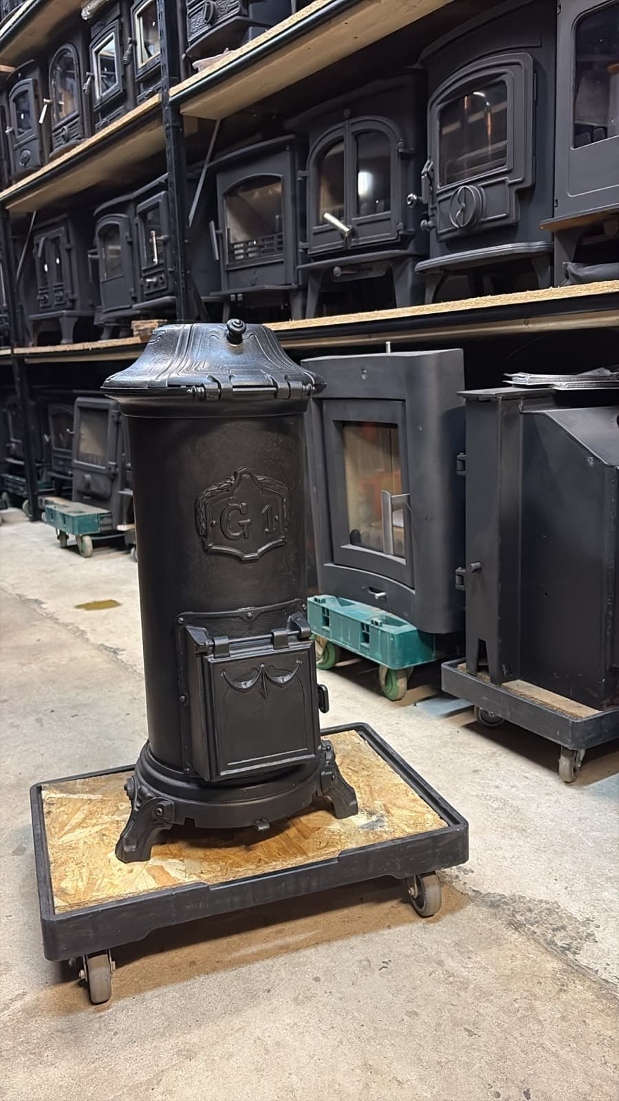 VINTAGE CAST IRON LOG BURNER WOOD BURNING STOVE 5KW MULTIFUEL — view 5