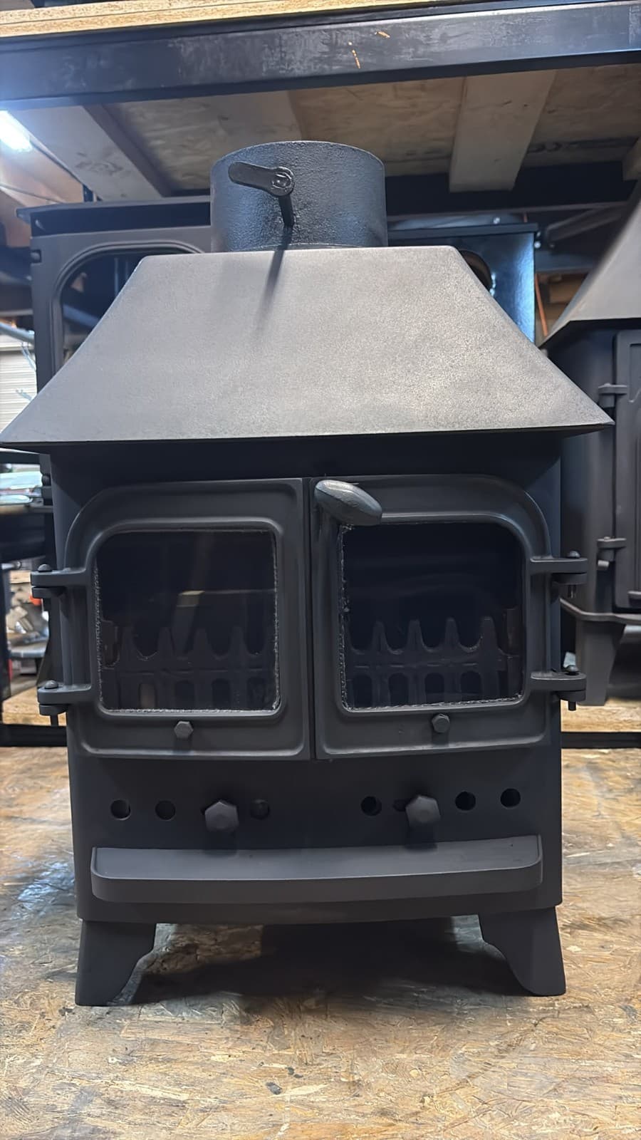 Villager Chelsea Duo Stove, 5kW, Wood Burner. (log,wood+burner), DEFRA ๐๐